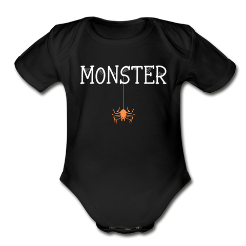 Monster - Spider Infant Onsie - black